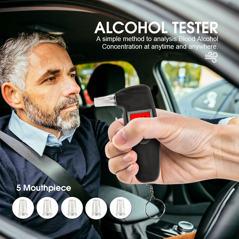 Breathalyzer Digital LCD Alcohol Breath Tester