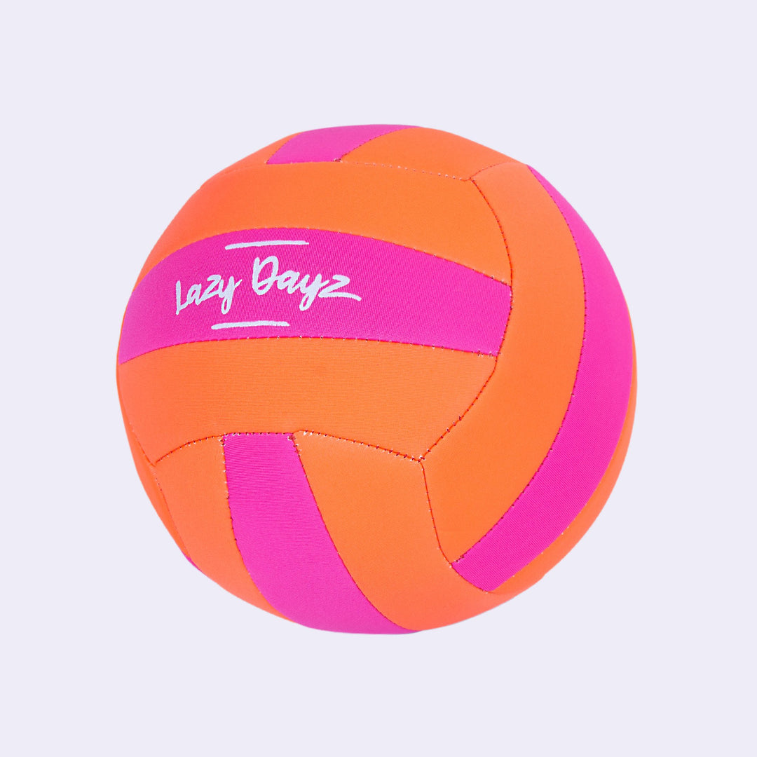 Inflated Contrast Color Neoprene Beach Volleyball - PINK