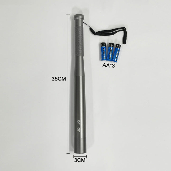 Brillar Aluminium Security Torch - Gunmetal