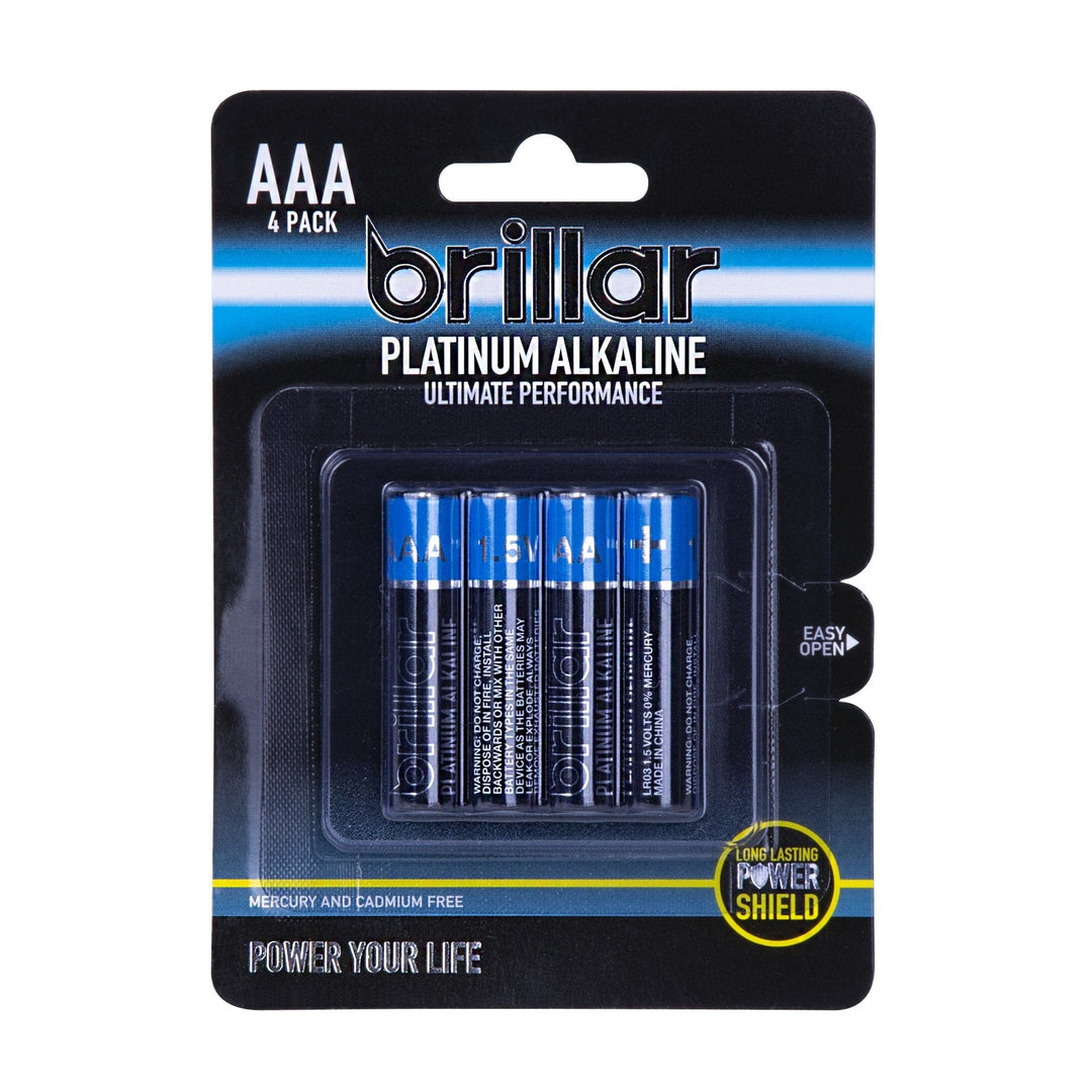 Brillar General Purpose Batteries 2x Brillar AAA Platinum Alkaline Batteries 4pk