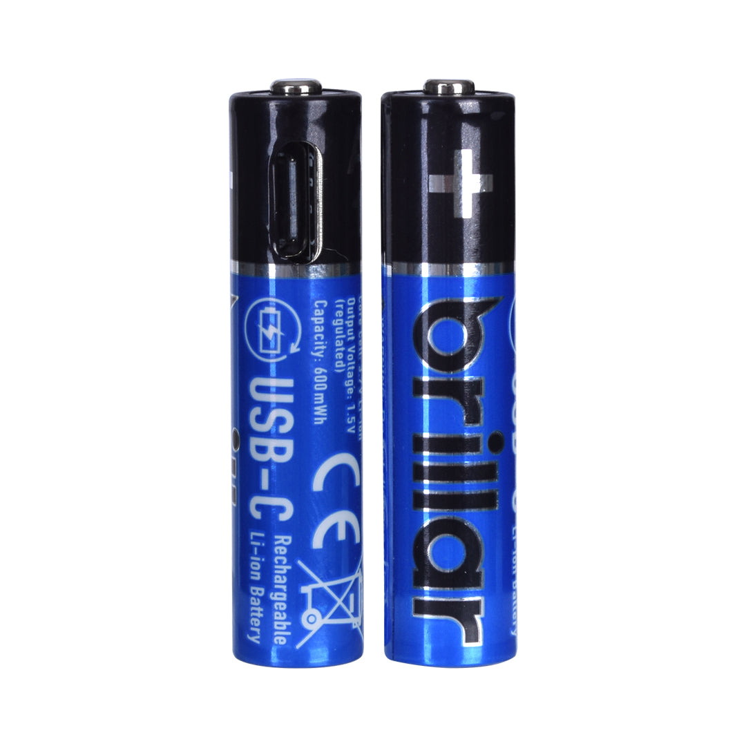 4 PCS AAA USB Rechargeable LI-ION Battery