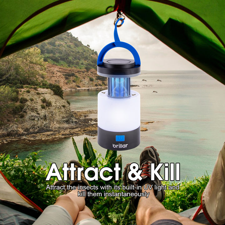 Brillar 3 in 1 Rechargeable Camping Bug Zapper Insect Killer Lantern