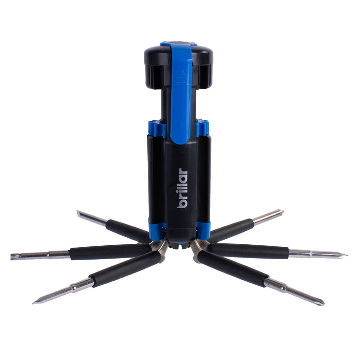 Brillar 8 in 1 Multifunction Screwdriver With LED Light