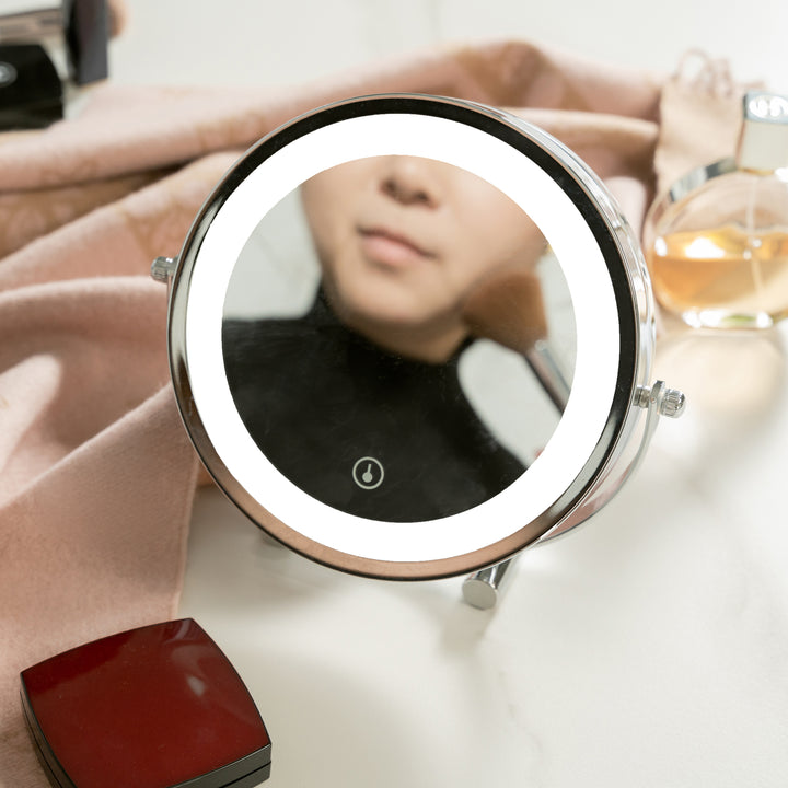 Clevinger San Marino 3x Magnifiying LED Illuminated Makeup Beauty Mirror