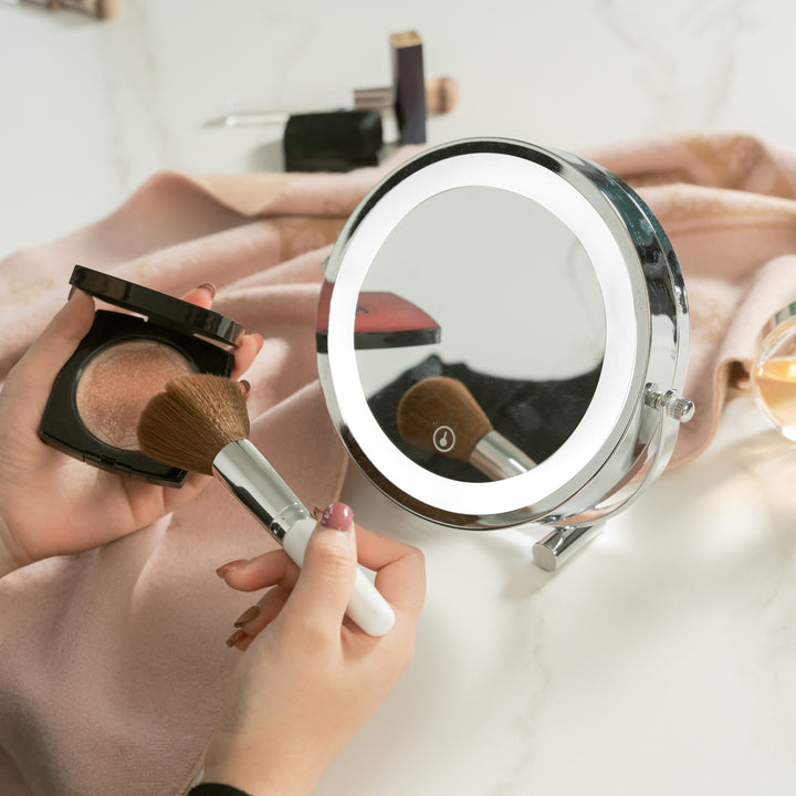 Clevinger San Marino 3x Magnifiying LED Illuminated Makeup Beauty Mirror