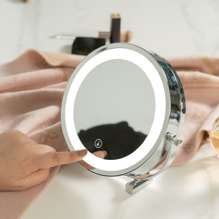 Clevinger San Marino 3x Magnifiying LED Illuminated Makeup Beauty Mirror