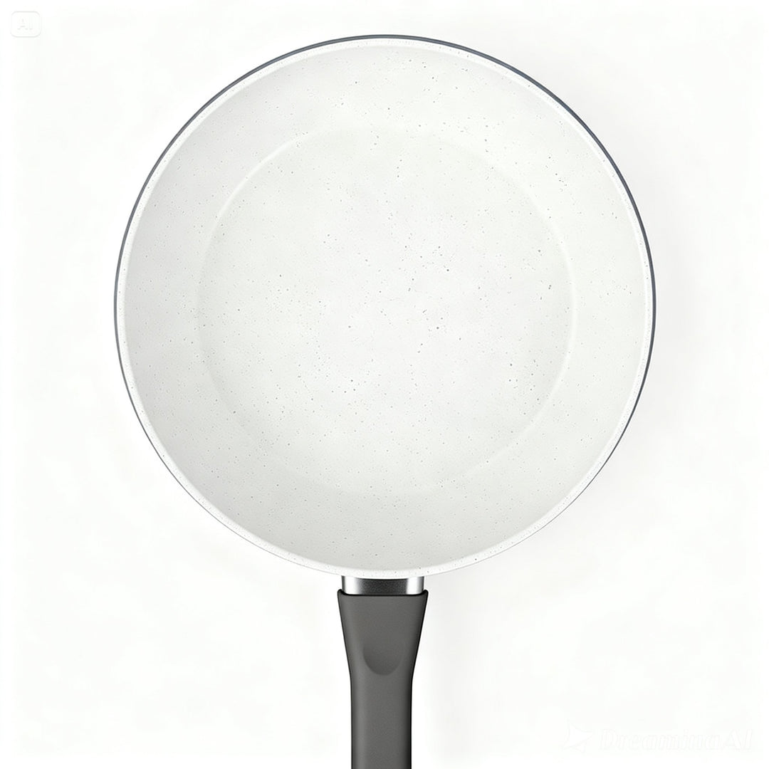 CLEVINGER 24CM NON-STICK FRYPAN(white and grey)