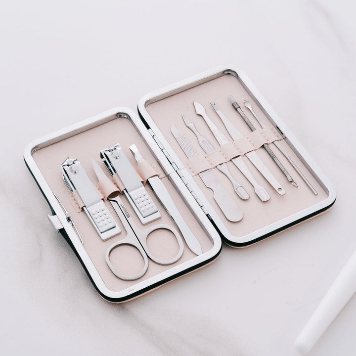 Remology personal care Remology Stainless Steel 10pc Manicure Set Silver