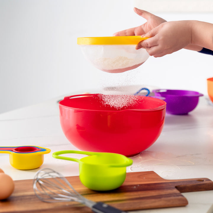 8PC Assorted Color Mixing Measuring Bowl Baking Set