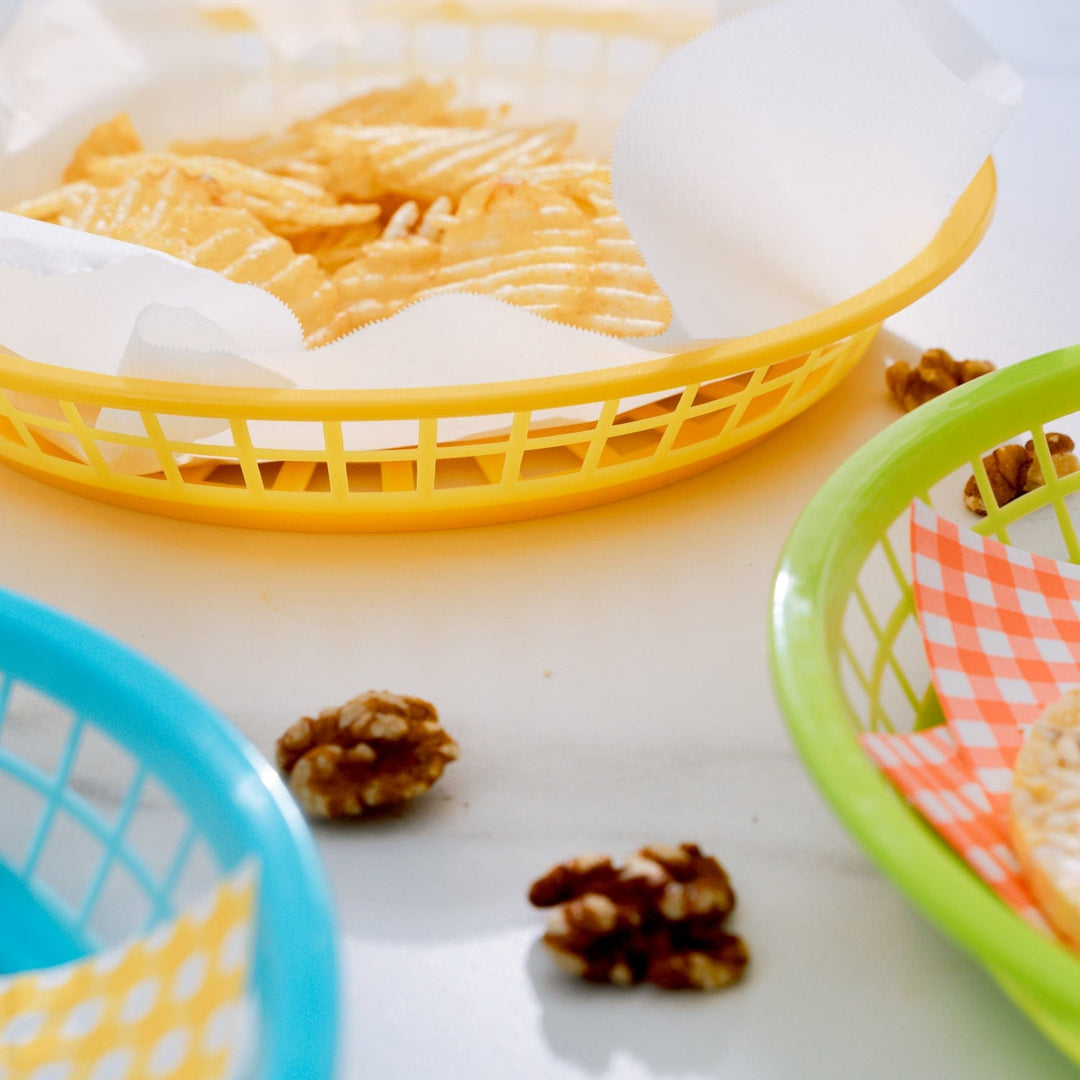 COOK EASY Round plastic snack basket Cook Easy Set of 3 Round Plastic Snack Baskets