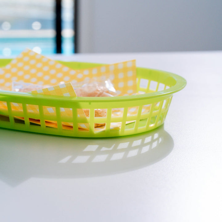 COOK EASY Oval plastic snack basket Cook Easy Set of 3 Oval Plastic Snack Baskets