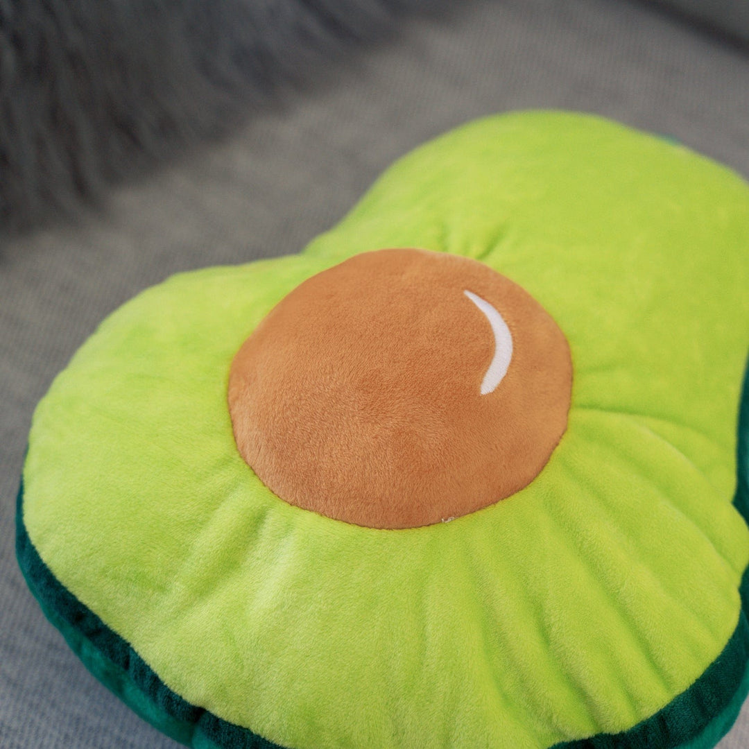 Lazy Dayz 2 Ways Reversible Microfibre Travel Pillow-Avocado/Watermelon