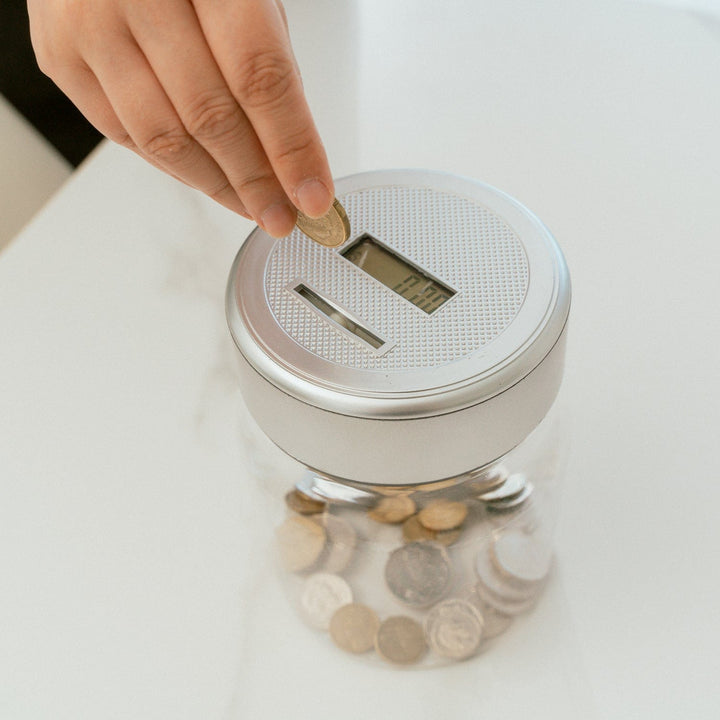 Living Today Gifts and Novelties Digital Coin Counting Money Jar fit Australian Coin with LCD Display Fun for Kid