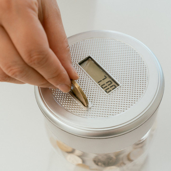 Living Today Gifts and Novelties Digital Coin Counting Money Jar fit Australian Coin with LCD Display Fun for Kid