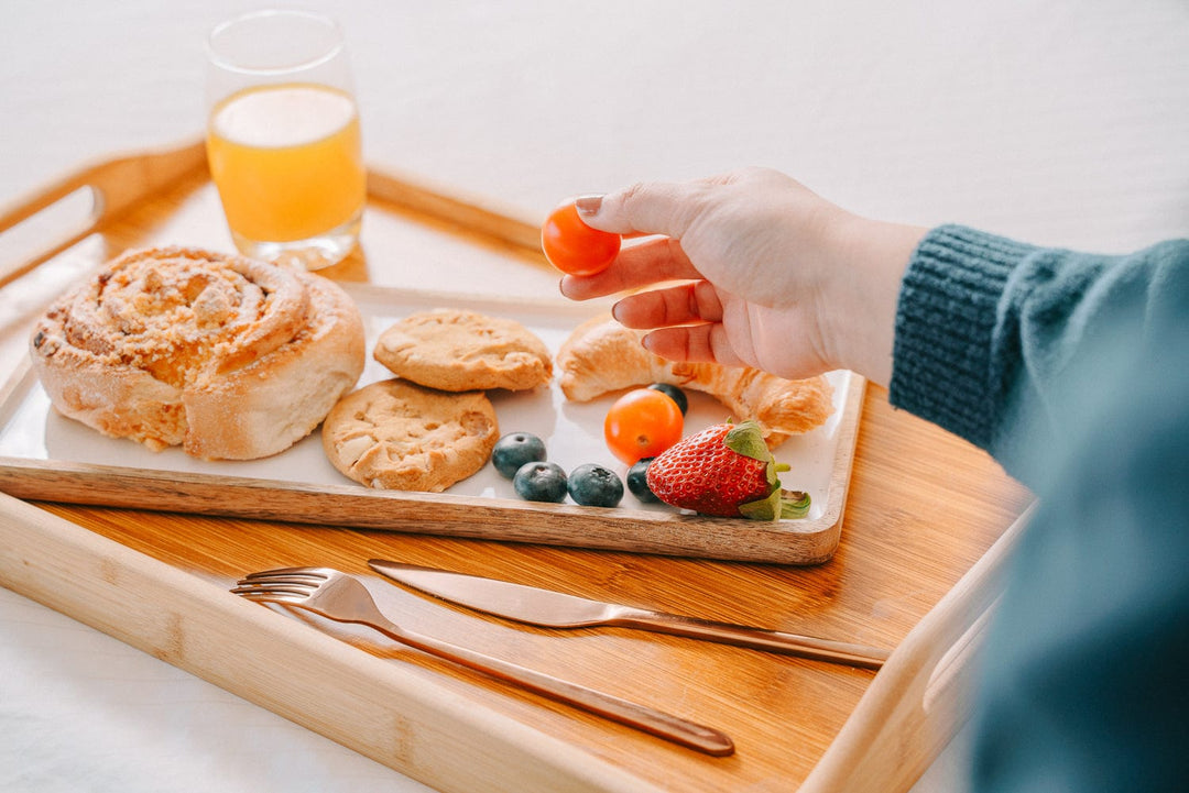 Living Today Bamboo Bamboo Serving Tray With Drawer