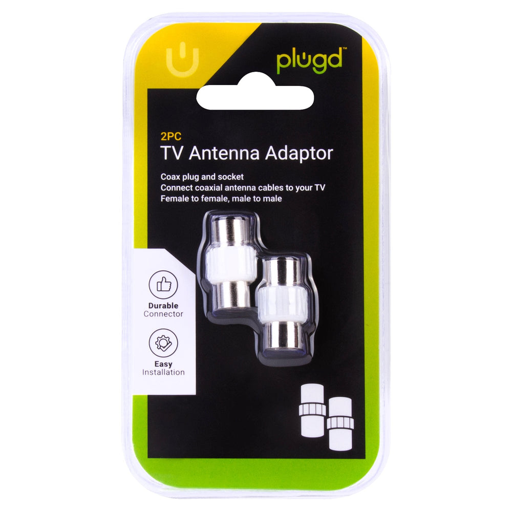 plugd TV Antenna Adaptors PLUGD 2pc TV Antenna Adaptor