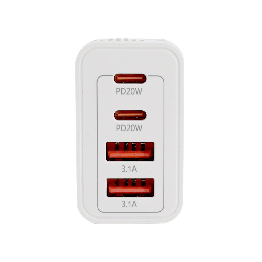 4 PORT  WALL CHARGER USB C+USB A