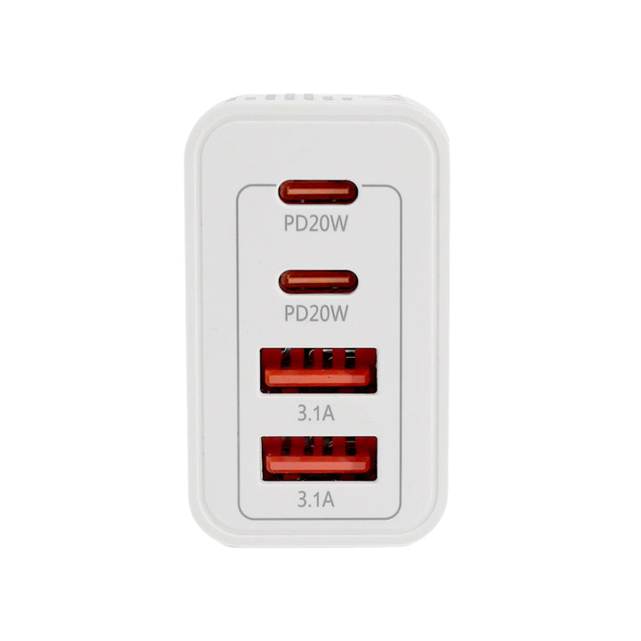 4 PORT  WALL CHARGER USB C+USB A