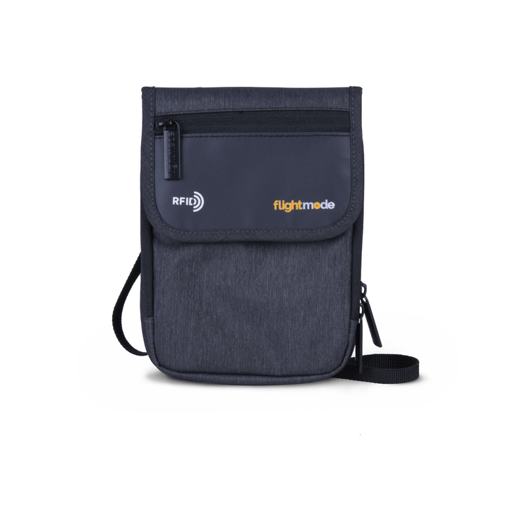 Flightmode Bags and Luggage Flightmode RFID Neck Pouch - Charcoal