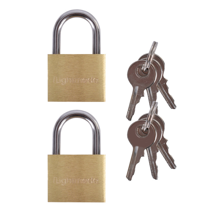 Flightmode Brass Padlock 2 Pack