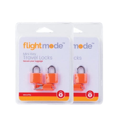 Fandcy 2pk Mini Key Travel Set of 2 Suitcase Padlock Assorted Colors