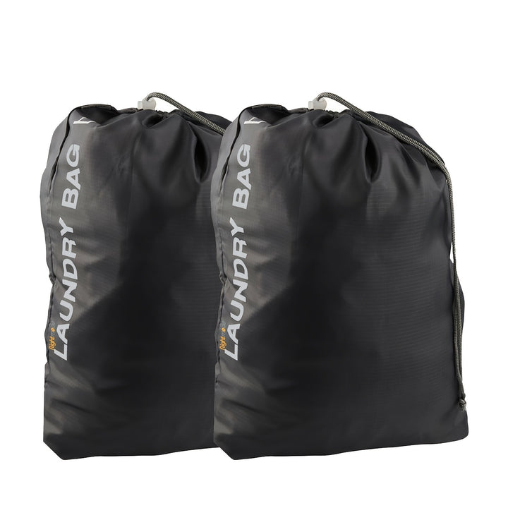 2Pcs Travel Laundry Bag Drawstring Water Resistant Sports Gym Clothes Organiser