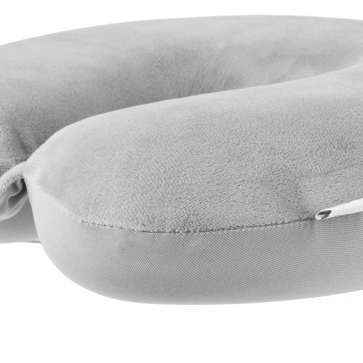 Deluxe Memory Foam Travel Pillow Grey