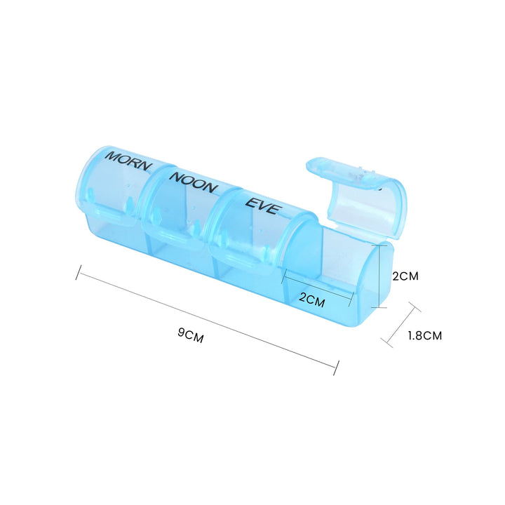 Flightmode health Flightmode 7 Day Travel Pill Box Medicine Organiser with Individual Daily Compartment