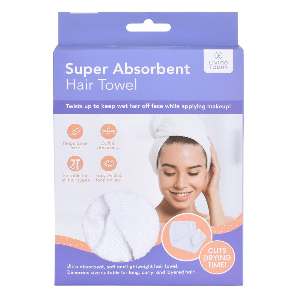 LIVINGTODAY Super Absorbent Hair Towel Super Absorbent Hair Towel