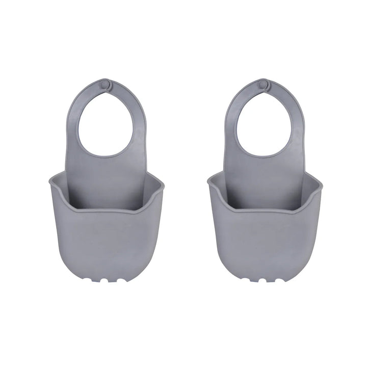 2 pk Kitchen Batch Laundry Sink Faucet Silicone Hanging Bag for Sponge