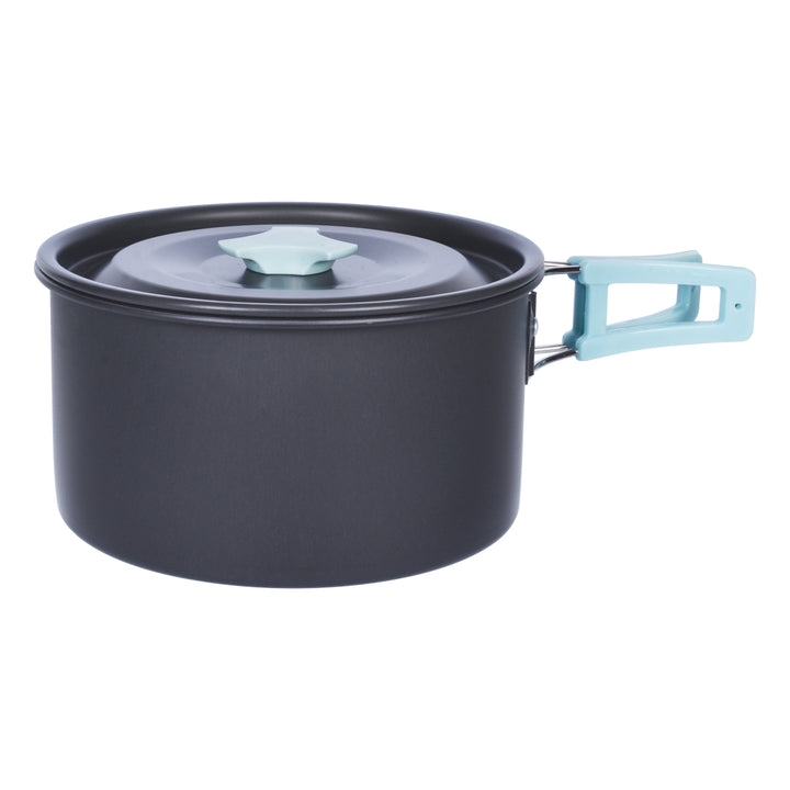 3Pcs Camping Cooking Set – Lightweight Anodised Aluminium Outdoor Cookware Kit with Heat-Resistant Handles