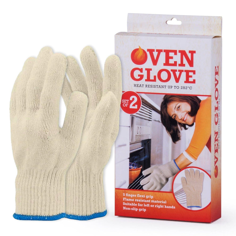 Living Today Kitchen 2 Pairs Oven Mitt BBQ Grill Gloves Heat Resistant Kitchen Hot Cooking Surfaces