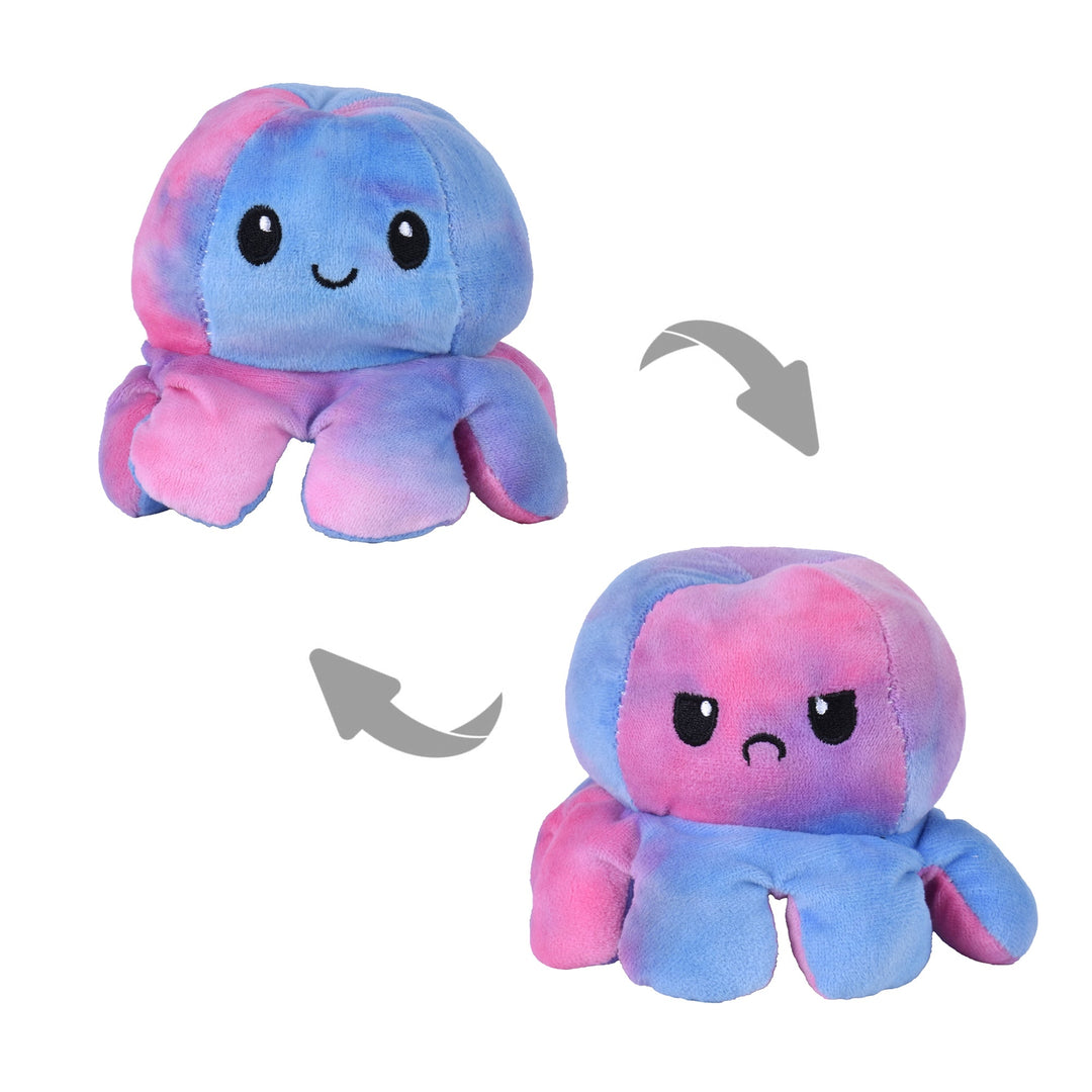 2 pk Flippy Mood Changing Reversible Octopus Plush Toy Assorted Color