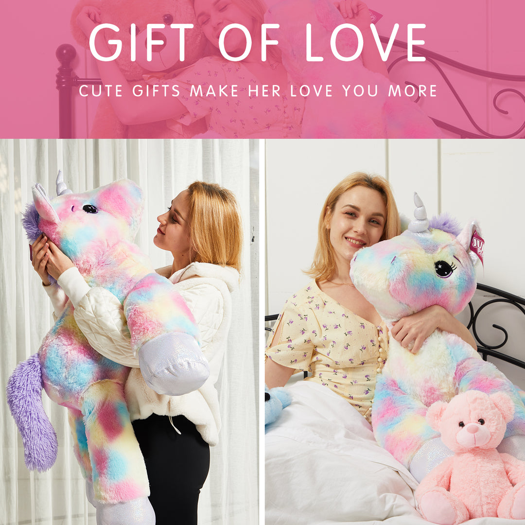 JUMBO PLUSH LYING UNICORN - 105cm