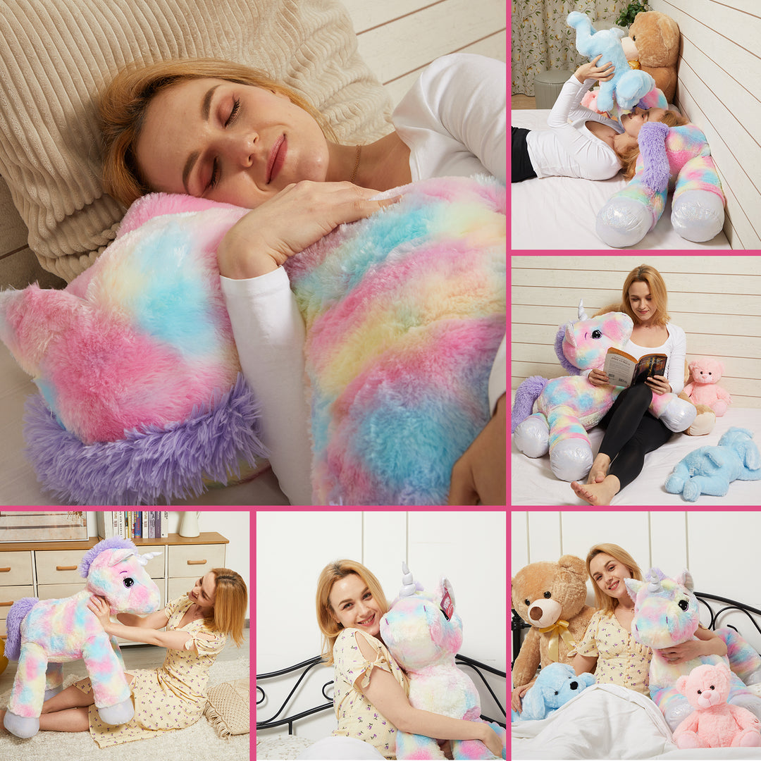 JUMBO PLUSH LYING UNICORN - 105cm