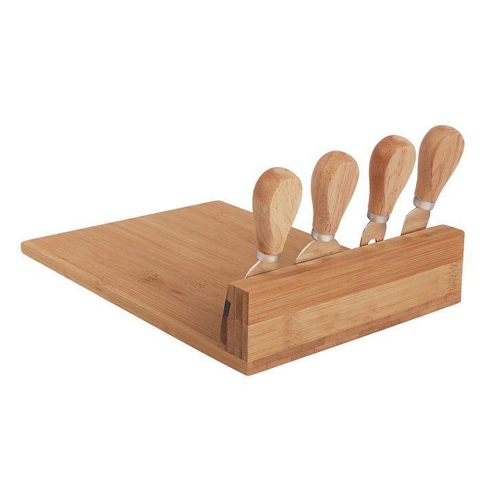 Living Today Bamboo Bamboo Cheese Board and Knife Set