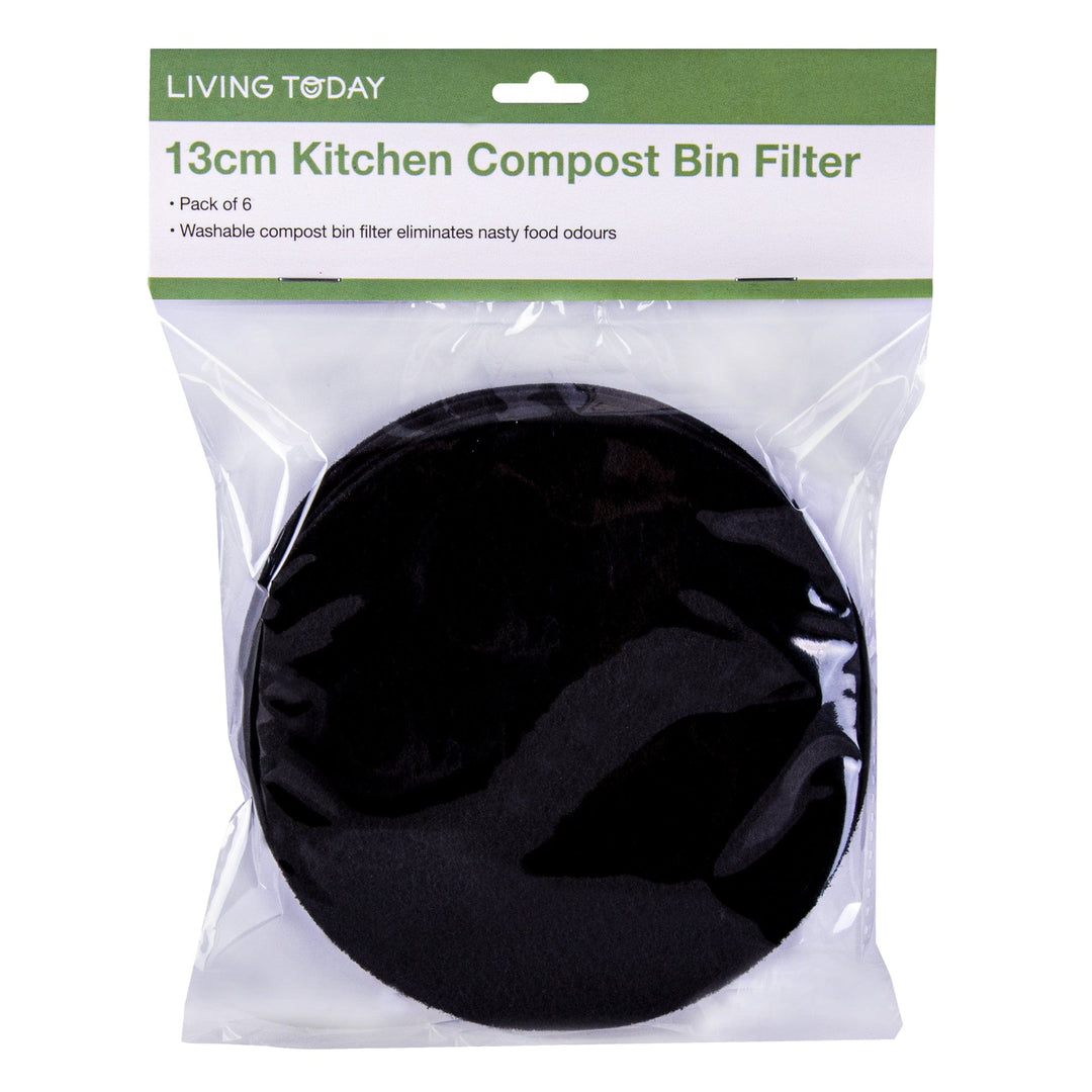 Living Today Homewares Living Today 6PC Kitchen Compost Bin Filter 13cm