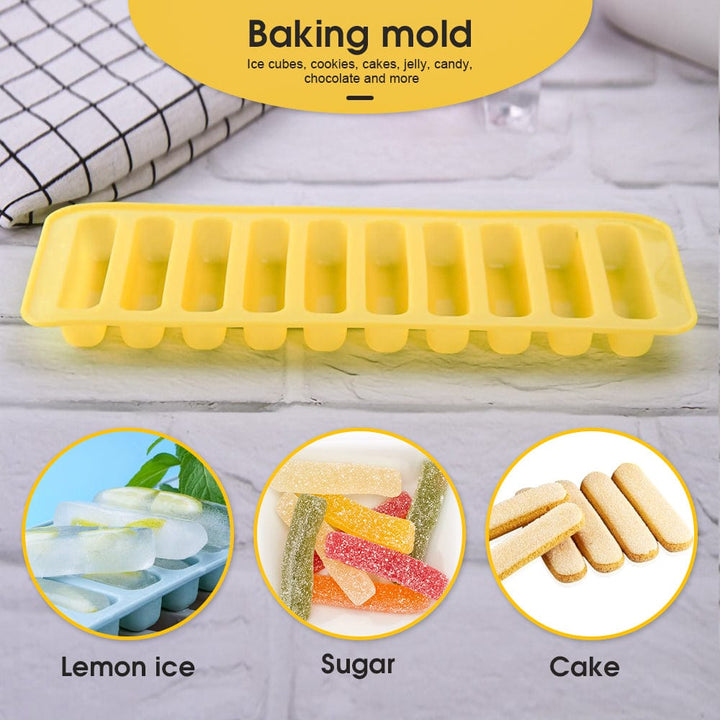 Silicone Water Bottle Ice Block Tray