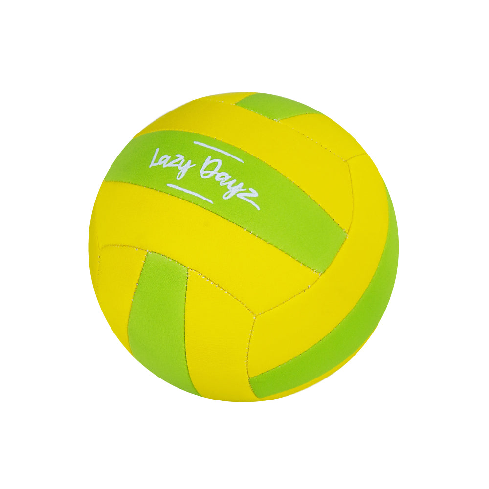 Inflated Contrast Color Neoprene Beach Volleyball - green