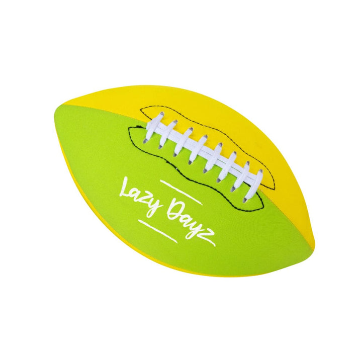 Lazy Dayz Inflatable Inflated Contrast Color Neoprene American Football-Green