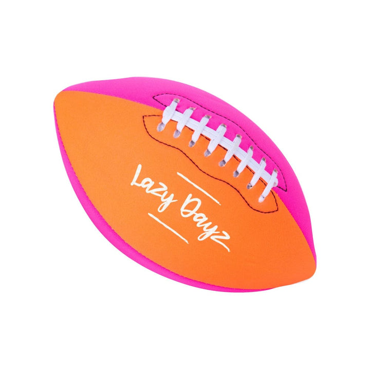 Lazy Dayz Inflatable Inflated Contrast Color Neoprene American Football-Pink