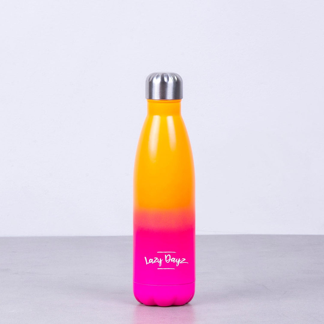Lazy Dayz Hydration Lazy Dayz Daily Drink Bottle 500ml - Orange Pink Ombre