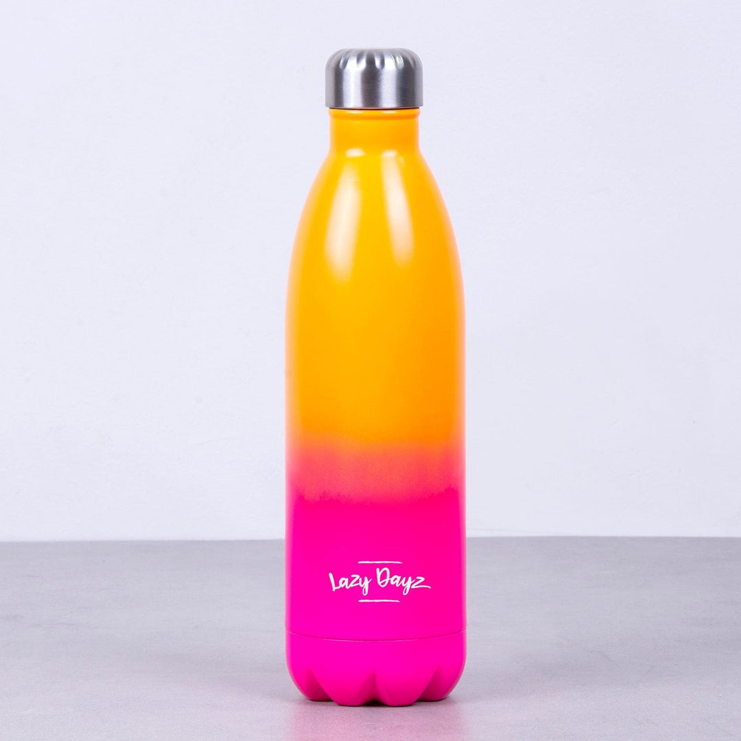 Lazy Dayz Hydration Lazy Dayz Jumbo Drink Bottle 1L - Orange Pink Ombre