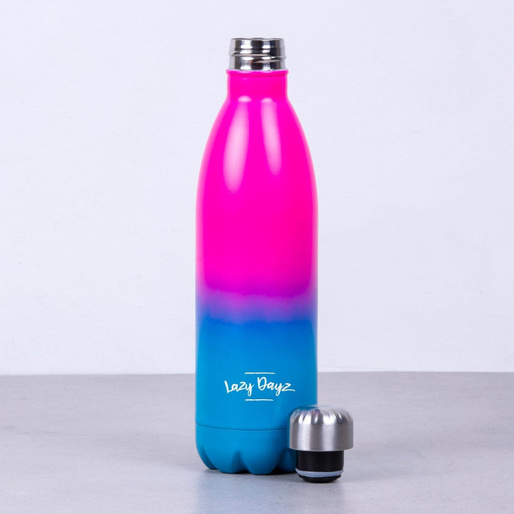 Lazy Dayz Hydration Lazy Dayz Jumbo Drink Bottle 1L - Pink Blue Ombre