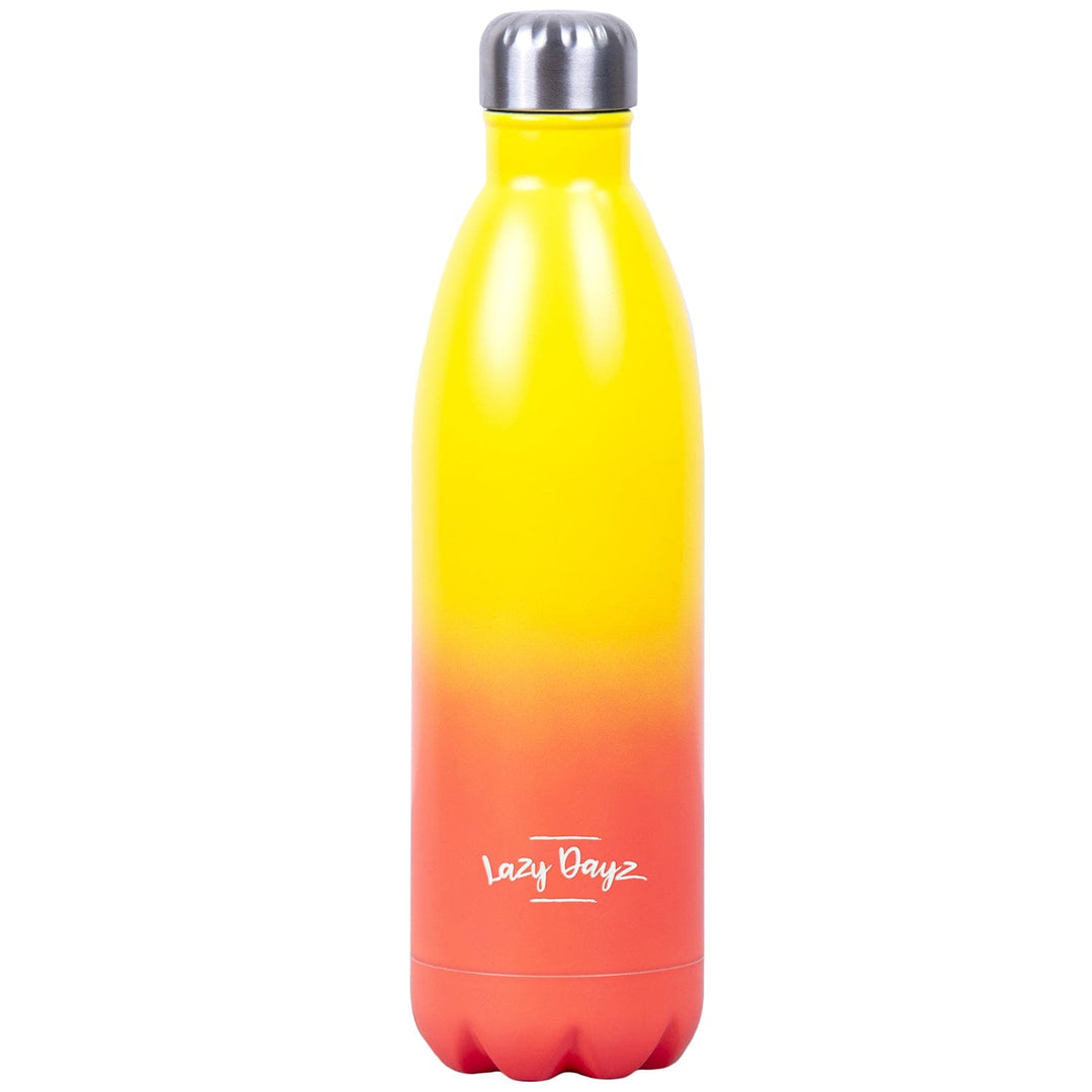 Lazy Dayz Hydration Lazy Dayz Jumbo Drink Bottle 1L - Yellow Peach Ombre