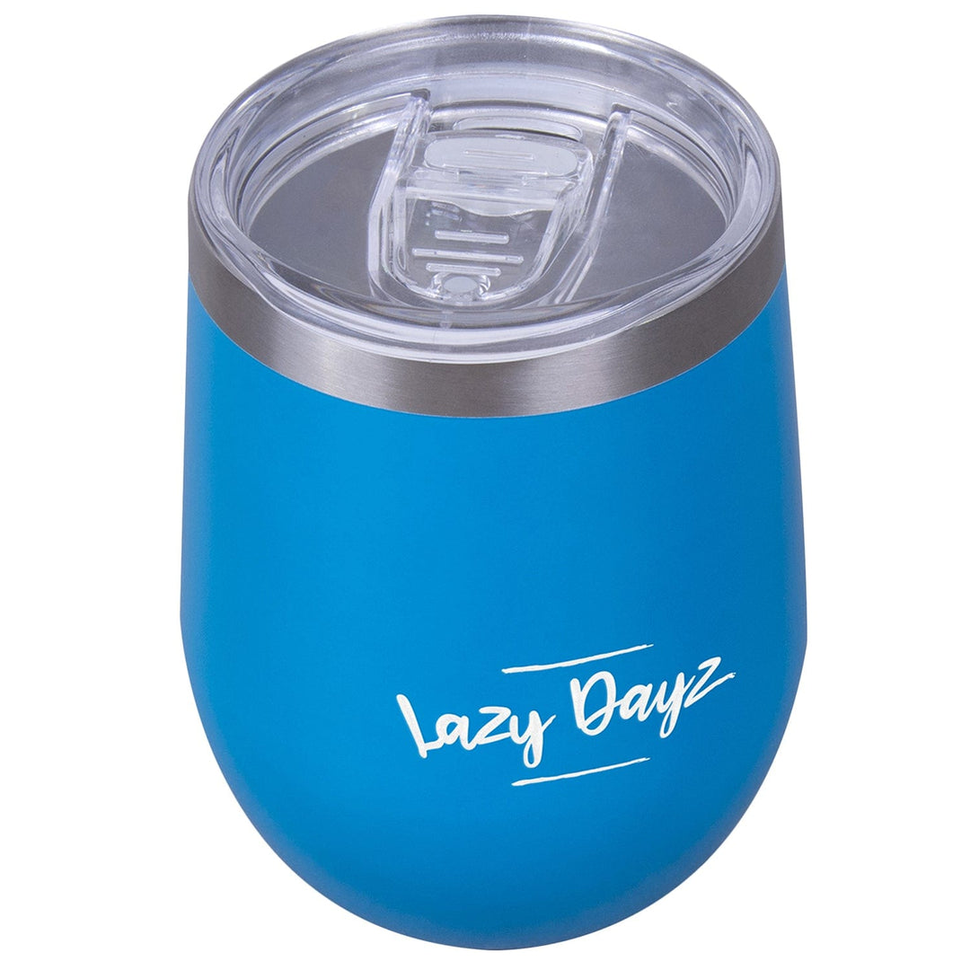 Lazy Dayz Hydration Lazy Dayz Stemless Wine Cup 350ml - Blue