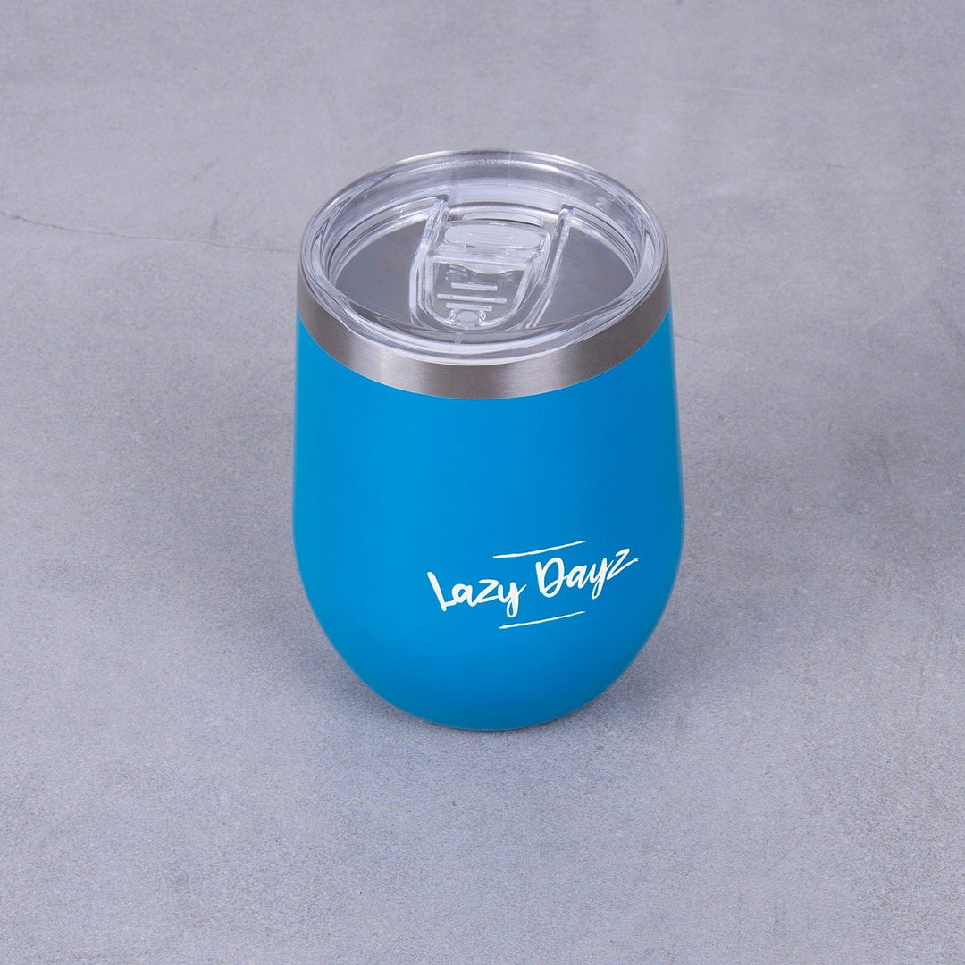 Lazy Dayz Hydration Lazy Dayz Stemless Wine Cup 350ml - Blue