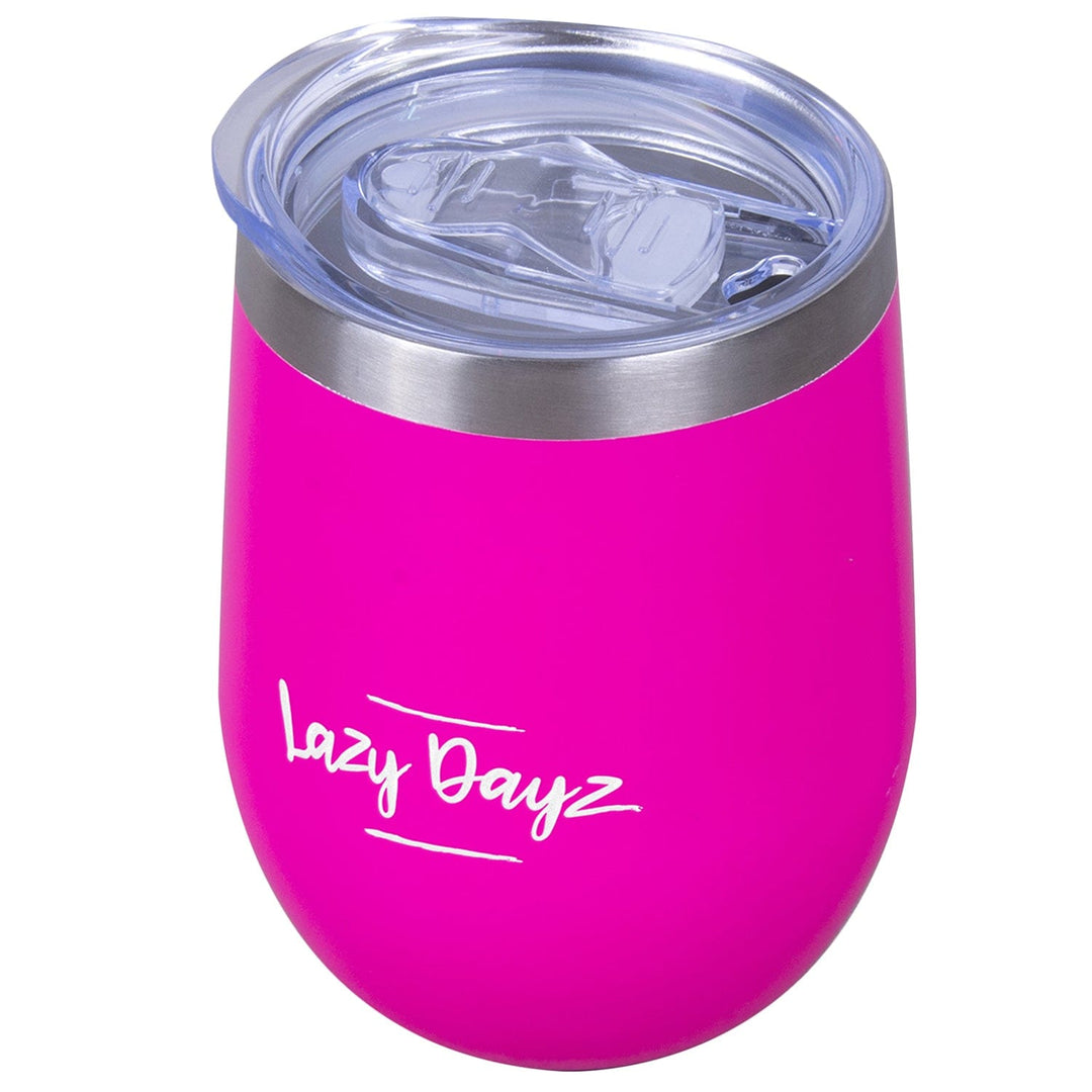 Lazy Dayz Hydration Lazy Dayz Stemless Wine Cup 350ml - Pink