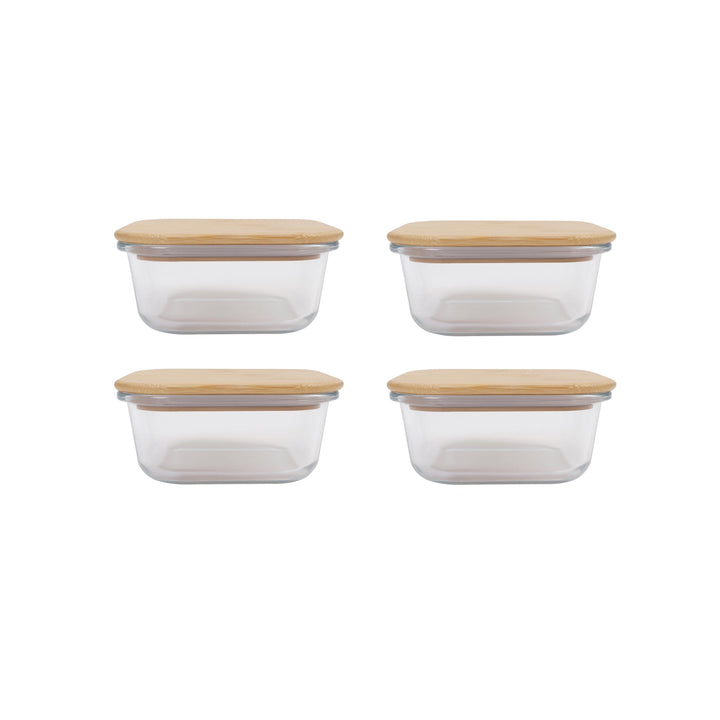 4 pk Bamboo Food Container - Medium