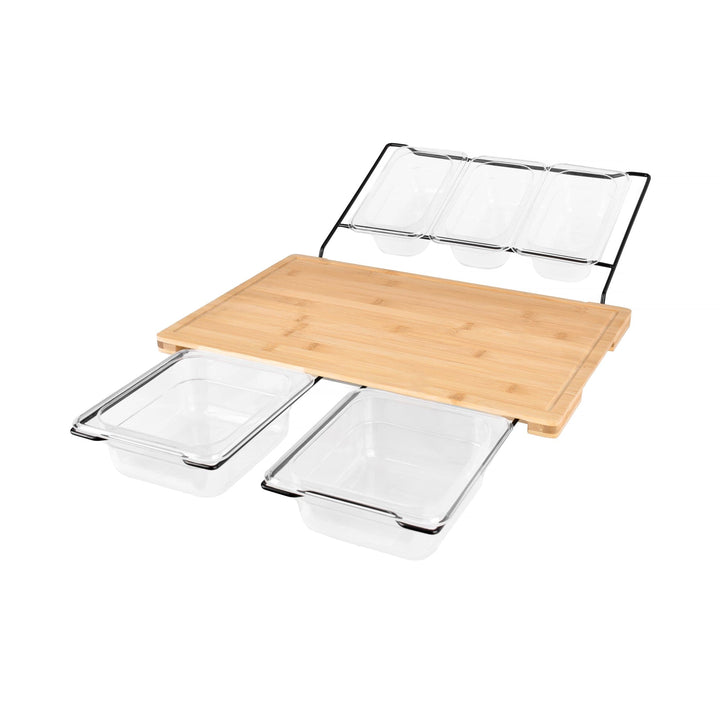 Living Today Kitchen Extensible Bamboo Cutting Board Set